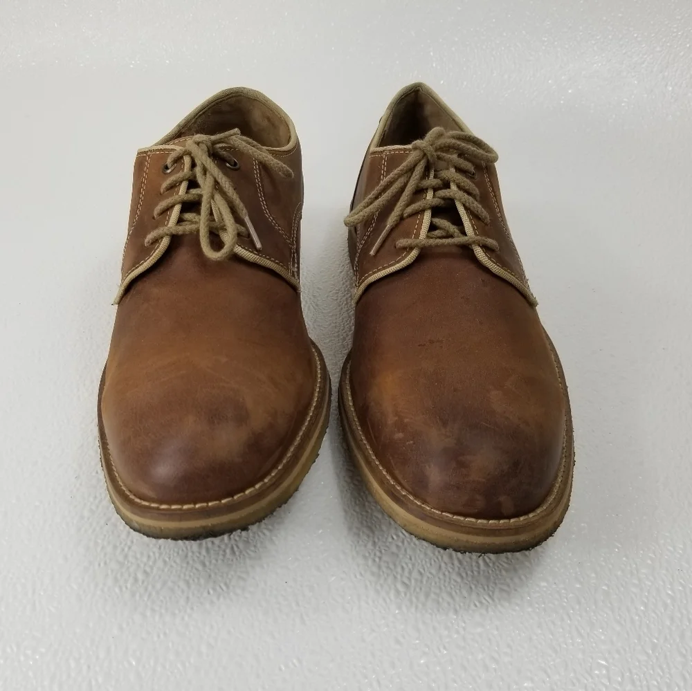 J & M Johnston and Murphy Men's Nubuck Leather Dress Shoes Footwear Sz 10 M